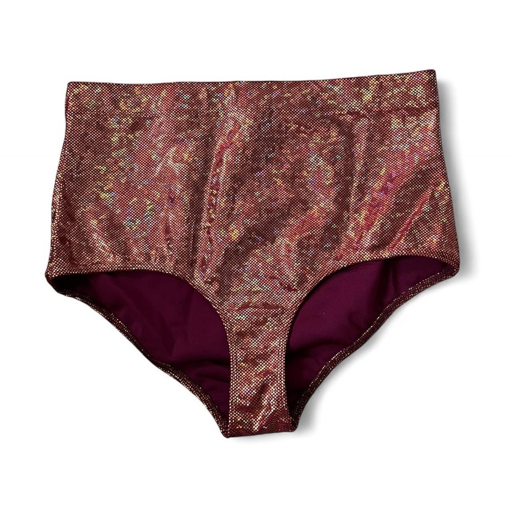 Club Exx - Shimmering High-Waisted Bikini/Rave Bottom
